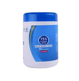 Viscose polyester spunlaced non-woven disinfectant wet paper towel can be carried easily