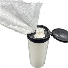 Spunlaced nonwoven fabric produces disposable alcohol sterilizing wet tissue with large capacity for sterilization